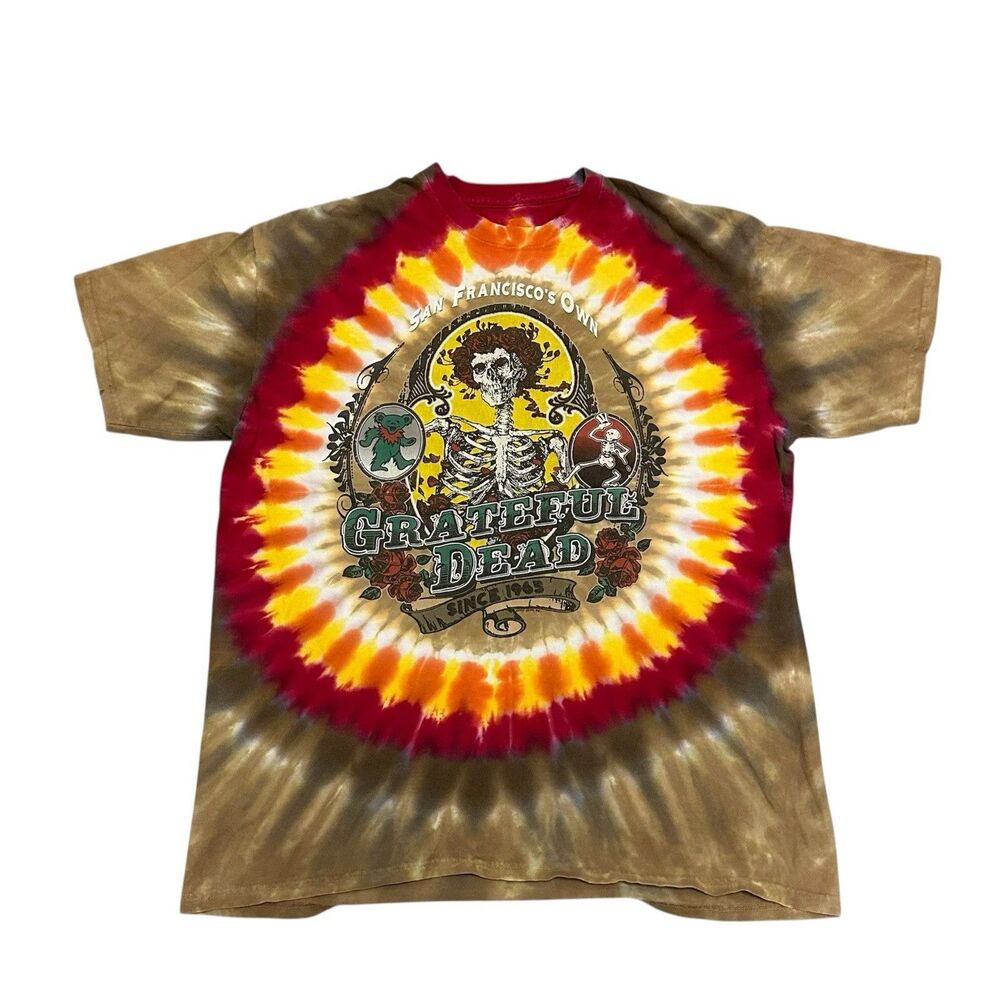 Grateful Dead San Francisco's Own Vintage 1997 Liquid Blue Tie-Dye Tee Men XL?